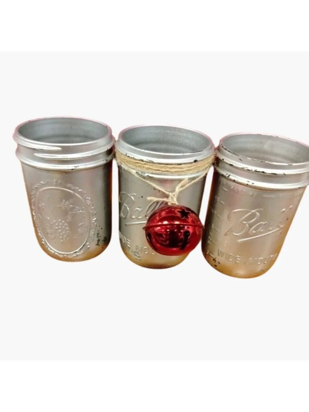 Christmas Luminaries Jars Rustic Shabby Western Country Ball Jar Lot 8
